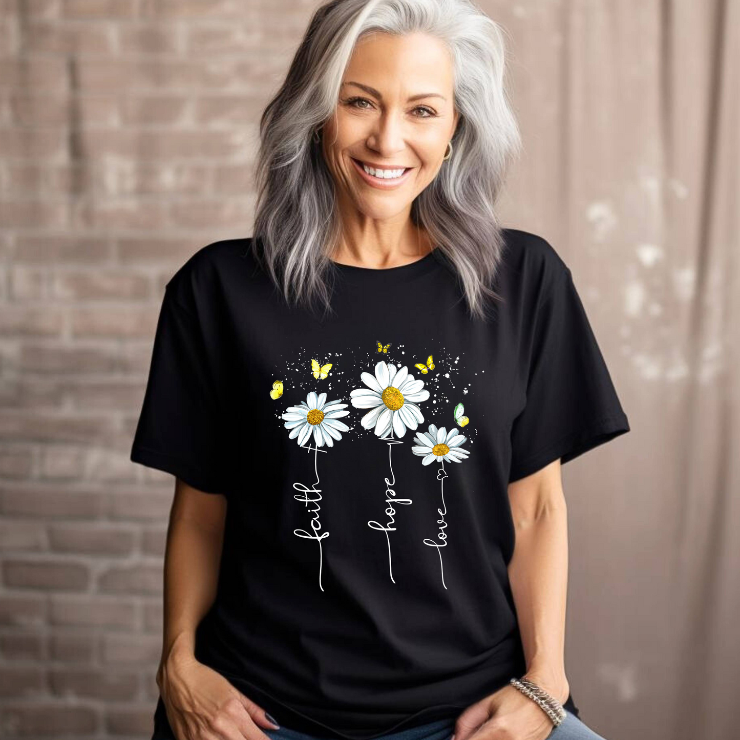 Daisies Faith Hope Love