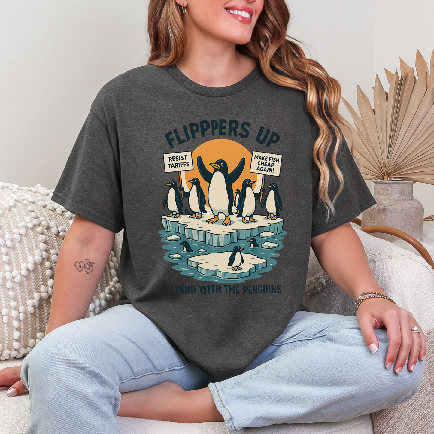 Flippers Up - I  Stand With the Penguins